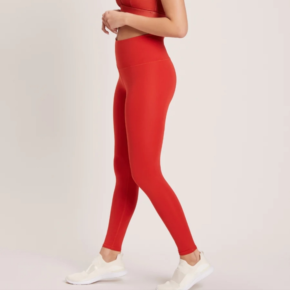 Niyama sol BAREFOOT HIGH WAISTED LEGGING - VIVID CHILI
